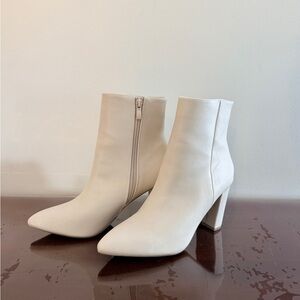 Windsor Cream Ankle Booties